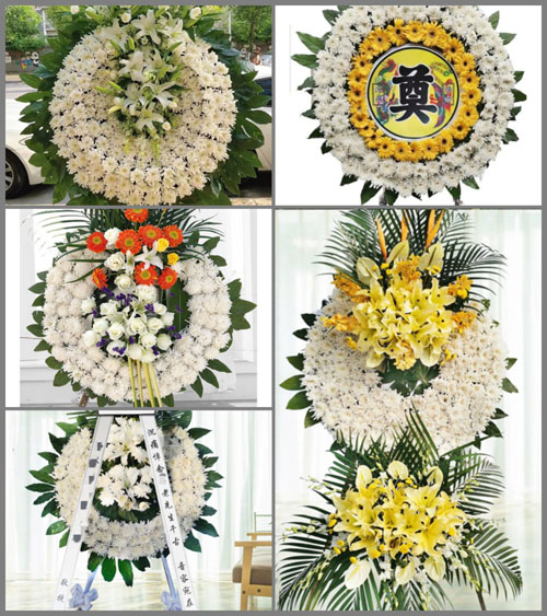 广东肇庆市广宁县坑口镇上带村花圈速递